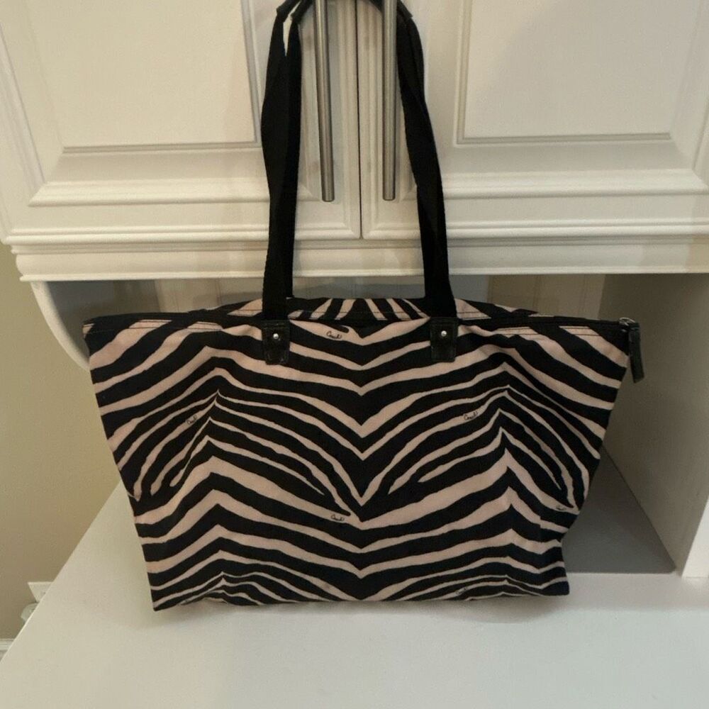 COACH Zebra Print Tote Bag with Bonus Bag - Picture 8 of 9